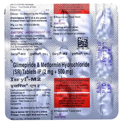 isryl m 2mg tablet 15's